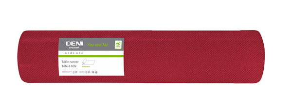 Deni meet you & me Tischläufer Airlaid, 40 cm × 24 lfm, je 120 cm perforiert, bordeaux - Webstar - Hygiene- und Verbrauchsartikel - Medizin- und Pflegeprodukte - Kiosk- und Shopartikel - Fun Food Service - Schweiz - Articles d’hygiène et consommables - Produits médicaux et de soins - Produits de kiosque et de magasin - Fun Food Service - Suisse