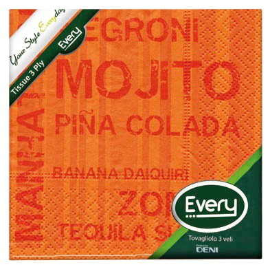 Servietten Zellstoff "Mojito" Deni Every