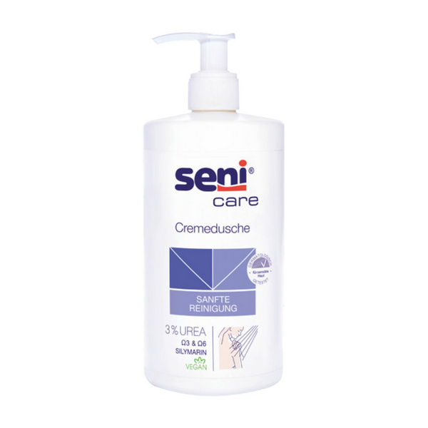 Seni Care Cremedusch 3% Urea 12 × 500 ml, Pumpflasche - Webstar - Hygiene- und Verbrauchsartikel - Medizin- und Pflegeprodukte - Kiosk- und Shopartikel - Fun Food Service - Schweiz - Articles d’hygiène et consommables - Produits médicaux et de soins - Produits de kiosque et de magasin - Fun Food Service - Suisse