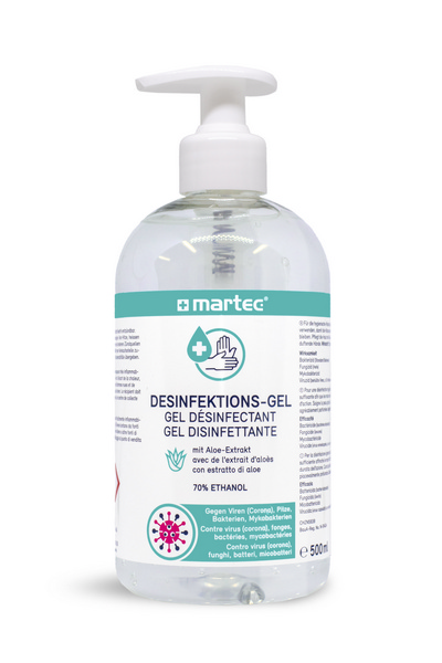 Martec Handdesinfektionsgel mit Aloe-Extrakt