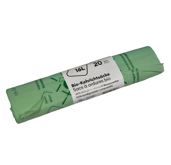 Einlagebeutel Compobag ohne Verschlussband 16 Liter, grün, 240 / 220 × 600 mm, 0,025 mm, Rolle à 20 Säcke - Webstar - Hygiene- und Verbrauchsartikel - Medizin- und Pflegeprodukte - Kiosk- und Shopartikel - Fun Food Service - Schweiz - Articles d’hygiène et consommables - Produits médicaux et de soins - Produits de kiosque et de magasin - Fun Food Service - Suisse