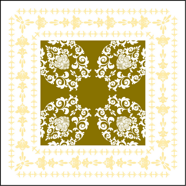 Deckchen Pascal gold/creme, Tissue