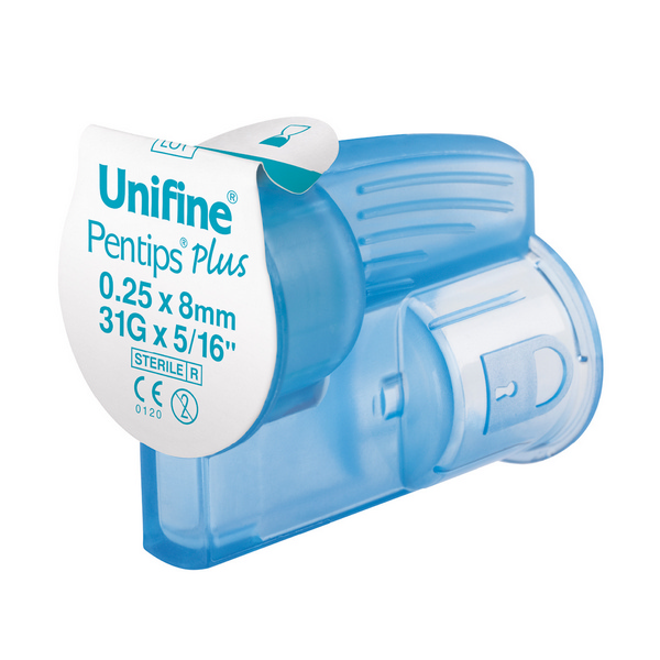 Unifine PentipsPlus Pennadeln steril, 31G, 0,25 × 8 mm, hellblau - Webstar - Hygiene- und Verbrauchsartikel - Medizin- und Pflegeprodukte - Kiosk- und Shopartikel - Fun Food Service - Schweiz - Articles d’hygiène et consommables - Produits médicaux et de soins - Produits de kiosque et de magasin - Fun Food Service - Suisse