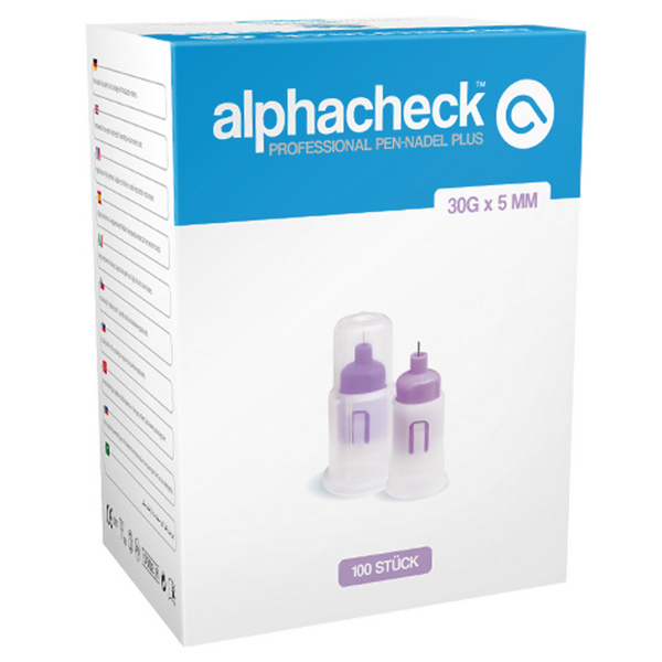 alphacheck Professional Pen-Nadel PLUS steril, 30G, 5 mm - Webstar - Hygiene- und Verbrauchsartikel - Medizin- und Pflegeprodukte - Kiosk- und Shopartikel - Fun Food Service - Schweiz - Articles d’hygiène et consommables - Produits médicaux et de soins - Produits de kiosque et de magasin - Fun Food Service - Suisse