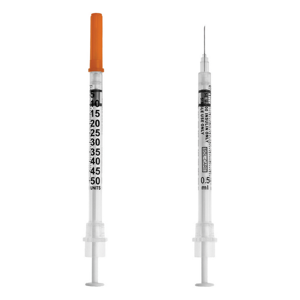 SOL-CARE 50U Insulin-Sicherheitsspritze