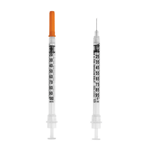 SOL-CARE 100U Insulin-Sicherheitsspritze