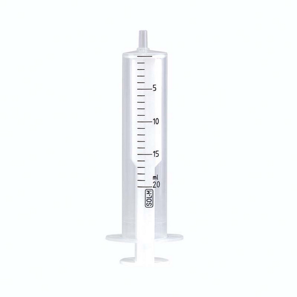 SOL-M 2-teilige Spritze exzentrischer Luer Steckansatz