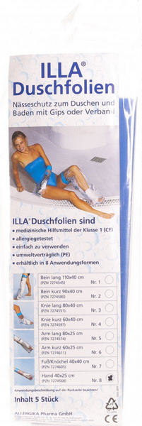 ILLA Einweg Dusch-Schutzfolie