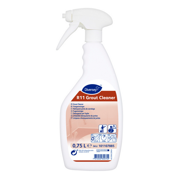Room Care R11 Fugenreiniger gelb, flüssig, pH: >11.5, biologisch abbaubar, chlorhaltig, 750 ml, gebrauchsfertig, mit Sprühkopf room-care-r11-fugenreiniger-gelb-flussig-ph-11-5-biologisch-abbaubar-chlorhaltig-750-ml-gebrauchsfertig-mit-spruhkopf-50-356251 - Webstar - Hygiene- und Verbrauchsartikel - Medizin- und Pflegeprodukte - Kiosk- und Shopartikel - Fun Food Service - Schweiz - Articles d’hygiène et consommables - Produits médicaux et de soins - Produits de kiosque et de magasin - Fun Food Se
