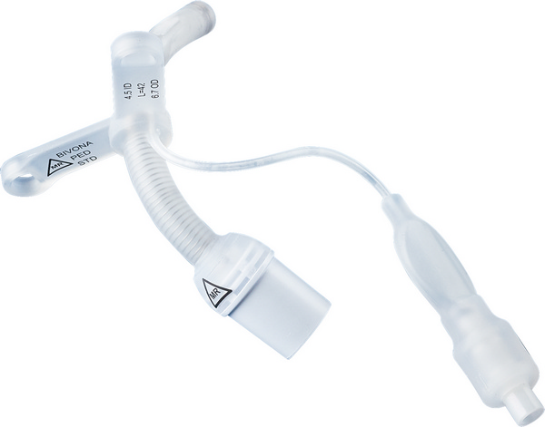 Portex Bivona FlexTend TTS Tracheostomiekanülen für Kinder, mit V-Hals-Flansch