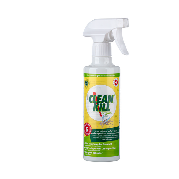 Clean Kill Original Plus Insektenspray neutral, weisslich, flüssig, pH: 5,7, biologisch abbaubar, 375 ml, gebrauchsfertig, mit Sprühkopf - Webstar - Hygiene- und Verbrauchsartikel - Medizin- und Pflegeprodukte - Kiosk- und Shopartikel - Fun Food Service - Schweiz - Articles d’hygiène et consommables - Produits médicaux et de soins - Produits de kiosque et de magasin - Fun Food Service - Suisse