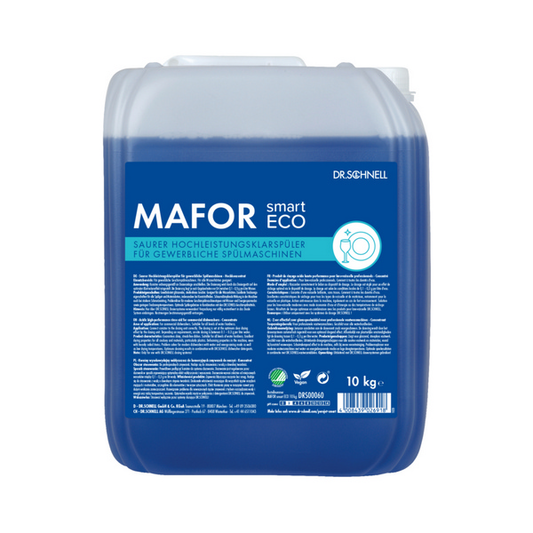 MAFOR smart ECO saurer hochleistungs Klarspüler blau, flüssig, pH: 2,1, 10 kg, Hochkonzentrat - Webstar - Hygiene- und Verbrauchsartikel - Medizin- und Pflegeprodukte - Kiosk- und Shopartikel - Fun Food Service - Schweiz - Articles d’hygiène et consommables - Produits médicaux et de soins - Produits de kiosque et de magasin - Fun Food Service - Suisse