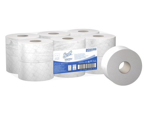 Kimberly-Clark Scott Control Toilettenpapier Recycling, 2-lagig, weiss, 24,50 × 10,6 cm, Rolle à 833 Blatt - Webstar - Hygiene- und Verbrauchsartikel - Medizin- und Pflegeprodukte - Kiosk- und Shopartikel - Fun Food Service - Schweiz - Articles d’hygiène et consommables - Produits médicaux et de soins - Produits de kiosque et de magasin - Fun Food Service - Suisse