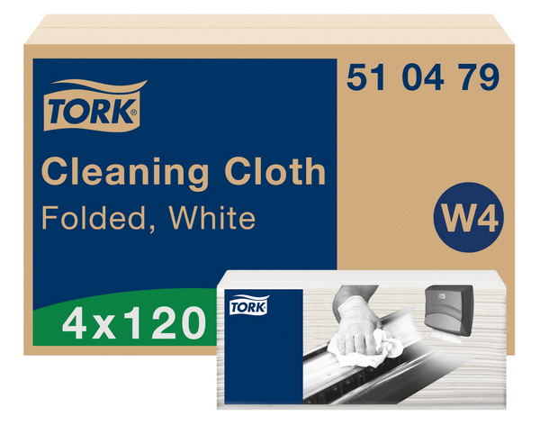 Tork Premium Reinigungstücher 510 - Einzeltücher Top Pack - W4 System