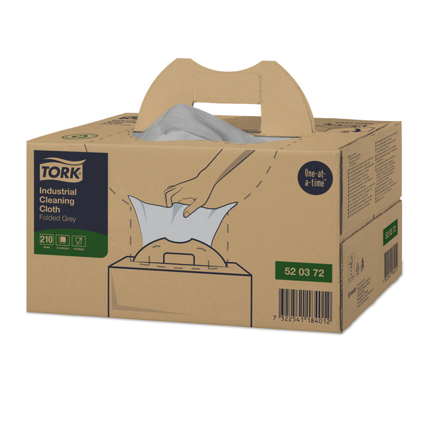 Tork Premium Industrie-Reinigungstücher 520 - Einzeltücher Handy Box – W7 System