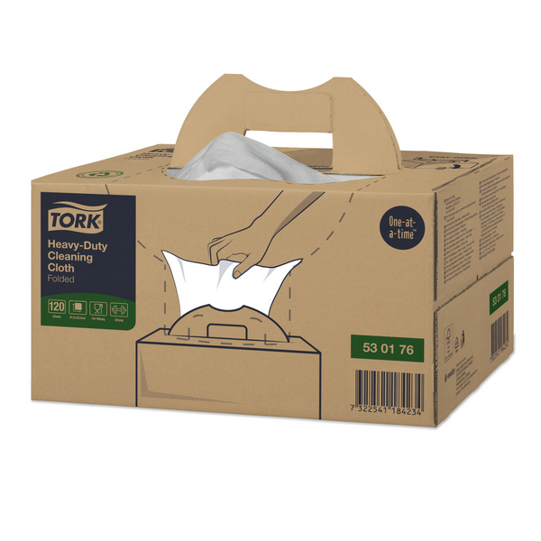 Tork Premium extra starke Reinigungtücher 530 - Einzeltücher Handy Box - W7 System