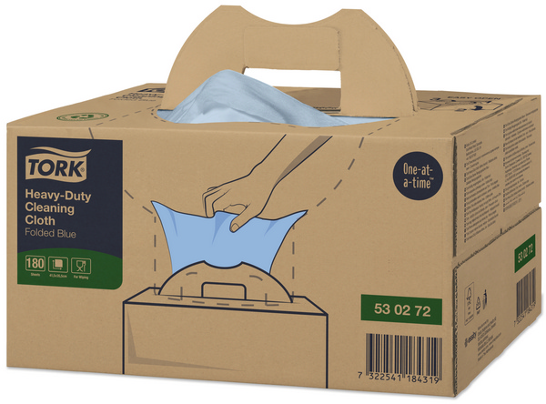 Tork Premium extra starke Reinigungstücher 530 - Einzeltücher Handy Box - W7 System