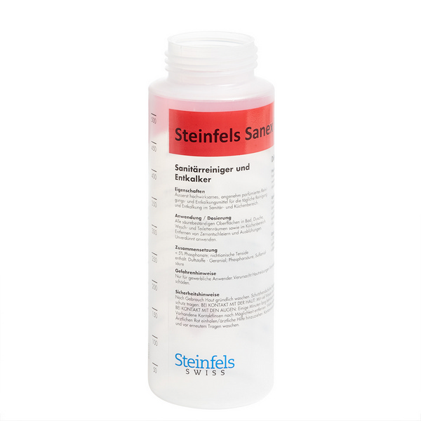 Steinfels Sanex-Forte Dosierflasche leer, 500 ml - Webstar - Hygiene- und Verbrauchsartikel - Medizin- und Pflegeprodukte - Kiosk- und Shopartikel - Fun Food Service - Schweiz - Articles d’hygiène et consommables - Produits médicaux et de soins - Produits de kiosque et de magasin - Fun Food Service - Suisse