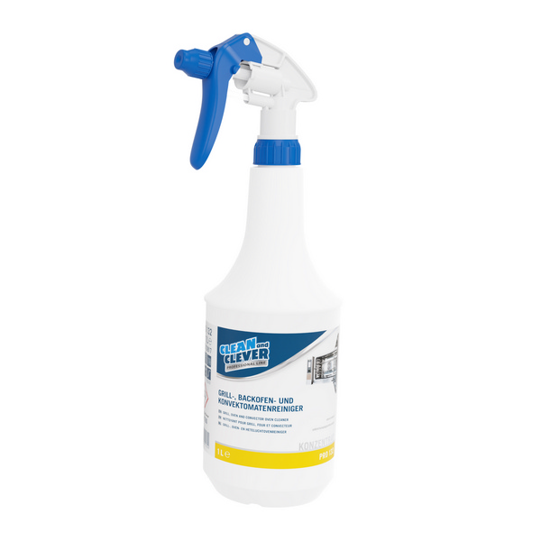 CLEAN and CLEVER Grill- und Backofenreiniger PRO 132 gelb / braun, flüssig, pH: > 13,5, 2 × 1 Liter, gebrauchsfertig - Webstar - Hygiene- und Verbrauchsartikel - Medizin- und Pflegeprodukte - Kiosk- und Shopartikel - Fun Food Service - Schweiz - Articles d’hygiène et consommables - Produits médicaux et de soins - Produits de kiosque et de magasin - Fun Food Service - Suisse