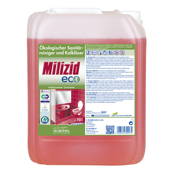 MILIZID ECO ökologischer Sanitärreiniger und Kalklöser