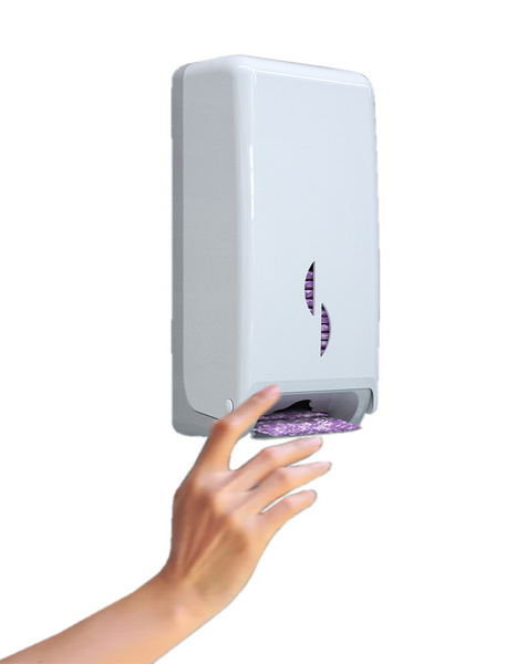 Damenbinden-Spender weiss, Kunststoff, 157x351x142 mm - Webstar - Hygiene- und Verbrauchsartikel - Medizin- und Pflegeprodukte - Kiosk- und Shopartikel - Fun Food Service - Schweiz - Articles d’hygiène et consommables - Produits médicaux et de soins - Produits de kiosque et de magasin - Fun Food Service - Suisse
