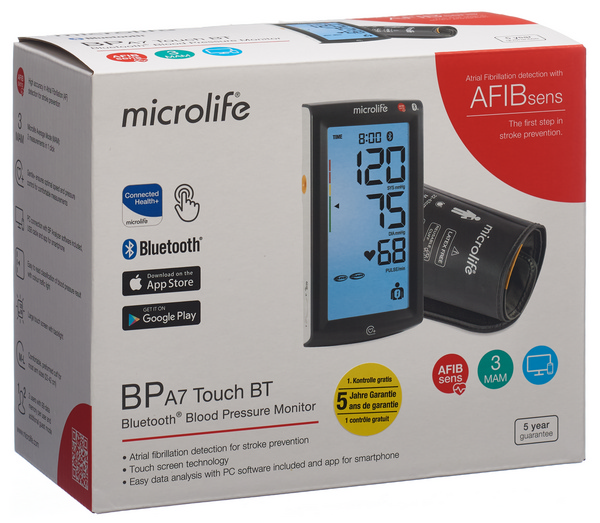 Microlife Blutdruckmessgerät A7 Touch BT