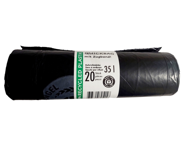 Kehrichtsäcke ECO mit Zugband ohne Abreissperforation