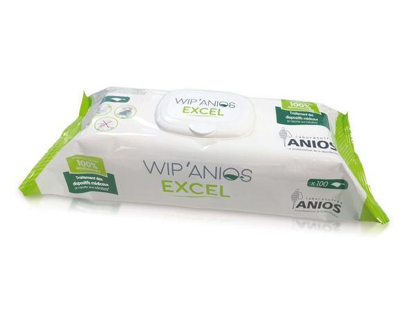 WIP ANIOS EXCEL Reinigungs- und Desinfektionstücher dünnflüssige Flüssigkeit, farblos, kein Geruch, pH: nicht bestimmt, Pack à 100 Tücher - Webstar - Hygiene- und Verbrauchsartikel - Medizin- und Pflegeprodukte - Kiosk- und Shopartikel - Fun Food Service - Schweiz - Articles d’hygiène et consommables - Produits médicaux et de soins - Produits de kiosque et de magasin - Fun Food Service - Suisse