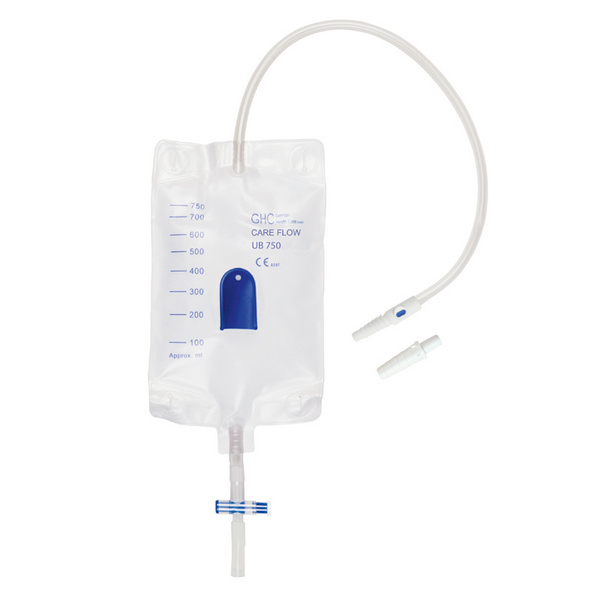 CARE FLOW UB750 Beinbeutel Volumen 750ml, Länge 50 cm, steril 1 Kammer