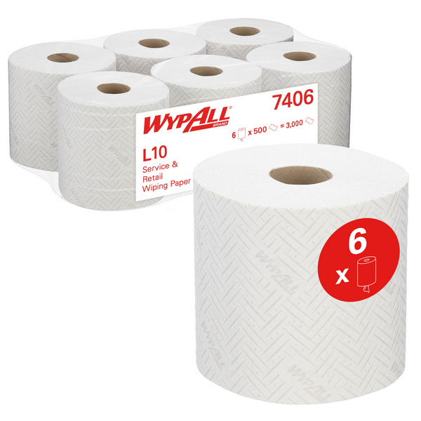 Kimberly-Clark Papierwischtücher Midi Wypall Reach Plus L10