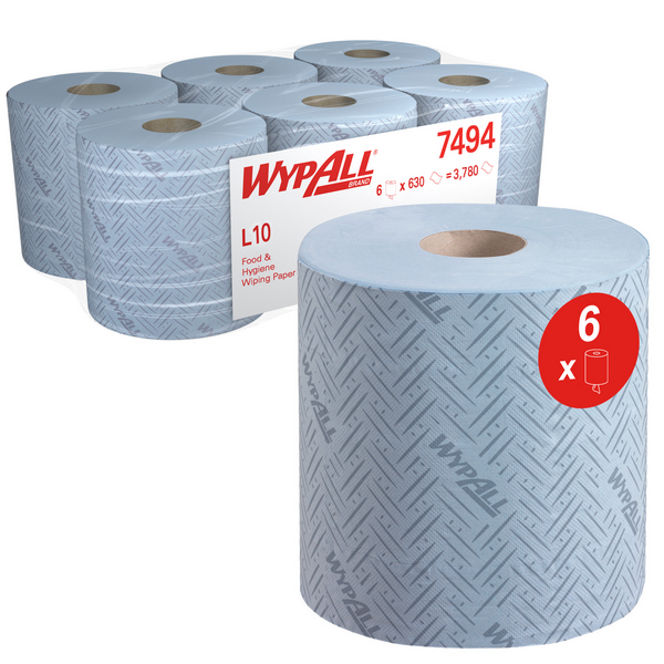 Kimberly-Clark Papierwischtücher Midi Wypall Reach Plus L10
