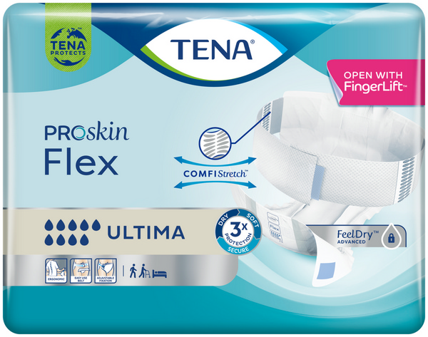 TENA Flex Ultima medium Vorlage mit Hüftbund, 100% atmungsaktiv, FeelDry für ein absolut trockenes Gefühl - Webstar - Hygiene- und Verbrauchsartikel - Medizin- und Pflegeprodukte - Kiosk- und Shopartikel - Fun Food Service - Schweiz - Articles d’hygiène et consommables - Produits médicaux et de soins - Produits de kiosque et de magasin - Fun Food Service - Suisse