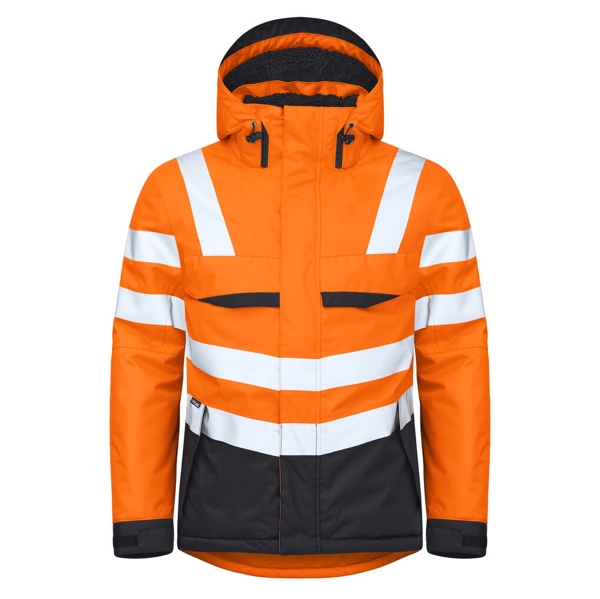 Projob Parka Gefüttert Dicht Orange