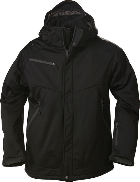 Printers Skeleton Parka Schwarz