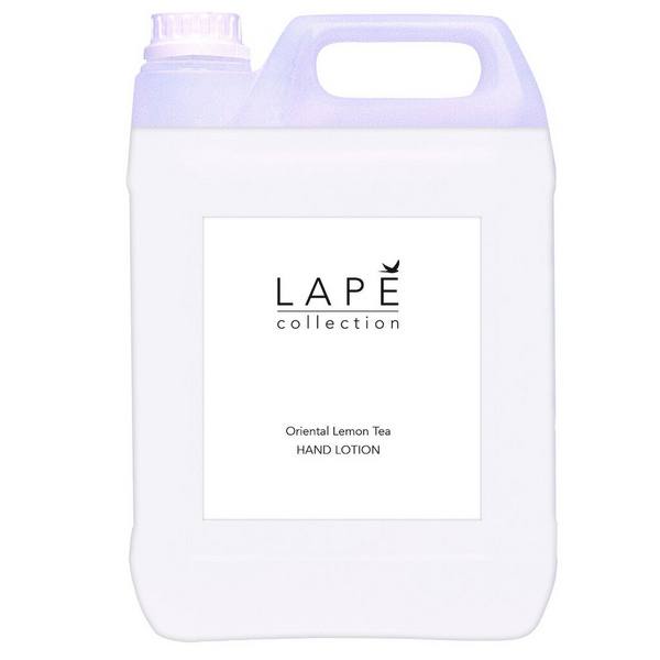 LAPE Collection Oriental Lemon Tea Hand & Body Lotion orientalischem Zitronenteeduft, weiss, flüssig, pH: 7 (Pur), 5 Liter - Webstar - Hygiene- und Verbrauchsartikel - Medizin- und Pflegeprodukte - Kiosk- und Shopartikel - Fun Food Service - Schweiz - Articles d’hygiène et consommables - Produits médicaux et de soins - Produits de kiosque et de magasin - Fun Food Service - Suisse