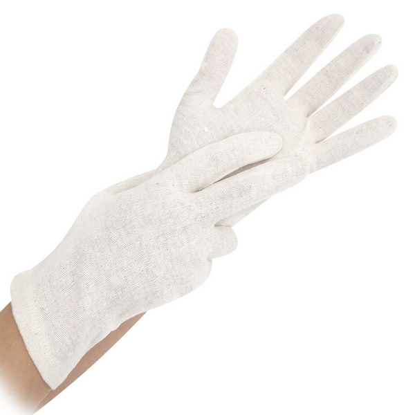 HYGOSTAR Baumwollhandschuhe leichte Ausführung, weiss, Gr. M - Webstar - Hygiene- und Verbrauchsartikel - Medizin- und Pflegeprodukte - Kiosk- und Shopartikel - Fun Food Service - Schweiz - Articles d’hygiène et consommables - Produits médicaux et de soins - Produits de kiosque et de magasin - Fun Food Service - Suisse