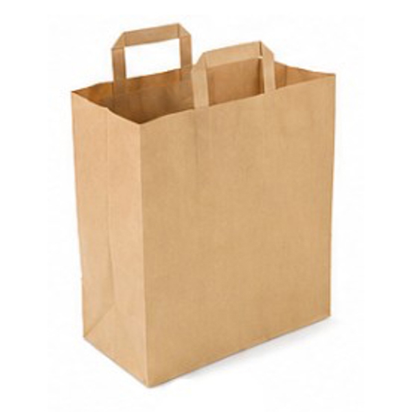 Tragtaschen Kraft-Papier, mit Klotzboden, braun, 32 × 35 cm + 16 cm, 80 g/m² - Webstar - Hygiene- und Verbrauchsartikel - Medizin- und Pflegeprodukte - Kiosk- und Shopartikel - Fun Food Service - Schweiz - Articles d’hygiène et consommables - Produits médicaux et de soins - Produits de kiosque et de magasin - Fun Food Service - Suisse