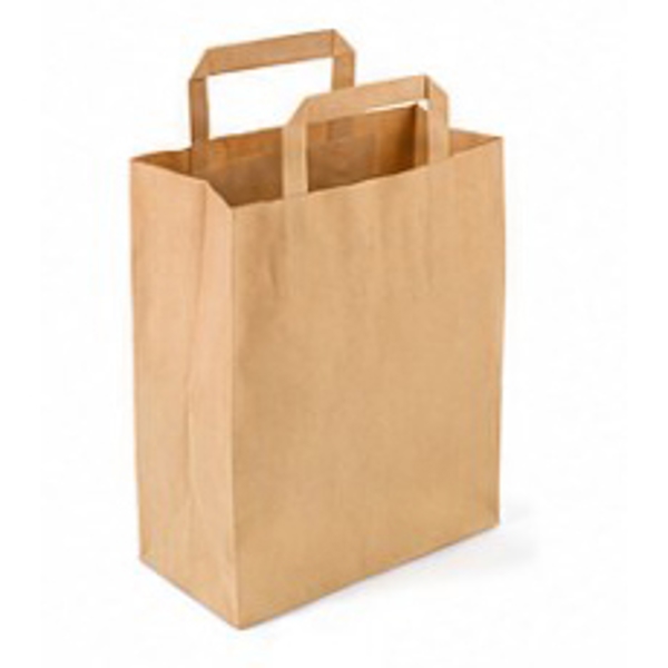 Tragtaschen Kraft-Papier, mit Klotzboden, braun, 22 × 28 + 10 cm, 70 g/m² - Webstar - Hygiene- und Verbrauchsartikel - Medizin- und Pflegeprodukte - Kiosk- und Shopartikel - Fun Food Service - Schweiz - Articles d’hygiène et consommables - Produits médicaux et de soins - Produits de kiosque et de magasin - Fun Food Service - Suisse