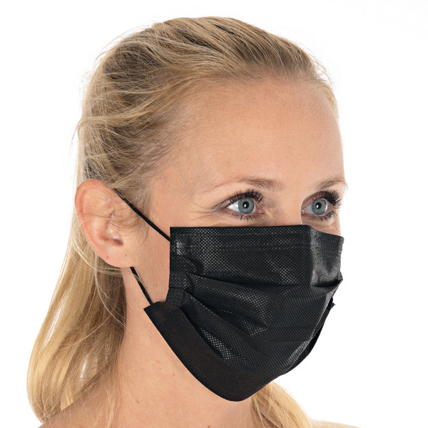 Hygostar Hygienemaske Typ II PP-Vliesstoff, 3-lagig, schwarz - Webstar - Hygiene- und Verbrauchsartikel - Medizin- und Pflegeprodukte - Kiosk- und Shopartikel - Fun Food Service - Schweiz - Articles d’hygiène et consommables - Produits médicaux et de soins - Produits de kiosque et de magasin - Fun Food Service - Suisse