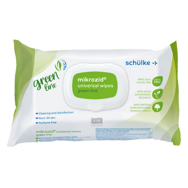 mikrozid universal wipes green line Desinfektionstücher Softpack, 114 Tücher - Webstar - Hygiene- und Verbrauchsartikel - Medizin- und Pflegeprodukte - Kiosk- und Shopartikel - Fun Food Service - Schweiz - Articles d’hygiène et consommables - Produits médicaux et de soins - Produits de kiosque et de magasin - Fun Food Service - Suisse