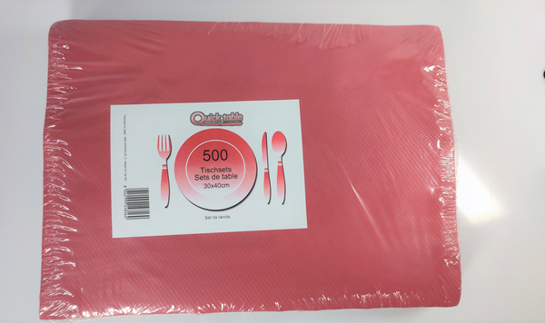 Tischset 30 × 40 cm, bordeaux - Webstar - Hygiene- und Verbrauchsartikel - Medizin- und Pflegeprodukte - Kiosk- und Shopartikel - Fun Food Service - Schweiz - Articles d’hygiène et consommables - Produits médicaux et de soins - Produits de kiosque et de magasin - Fun Food Service - Suisse