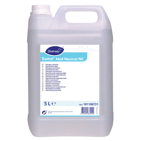 Suma Med Neutral NC Neutralisationsmittel geruchslos, farblos, flüssig, pH: < 2 Pur, 5 Liter, Konzentrat - Webstar - Hygiene- und Verbrauchsartikel - Medizin- und Pflegeprodukte - Kiosk- und Shopartikel - Fun Food Service - Schweiz - Articles d’hygiène et consommables - Produits médicaux et de soins - Produits de kiosque et de magasin - Fun Food Service - Suisse