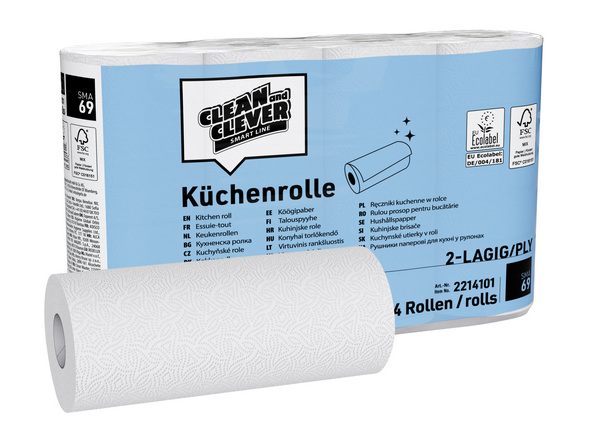 CLEAN and CLEVER Küchenrollen SMA69