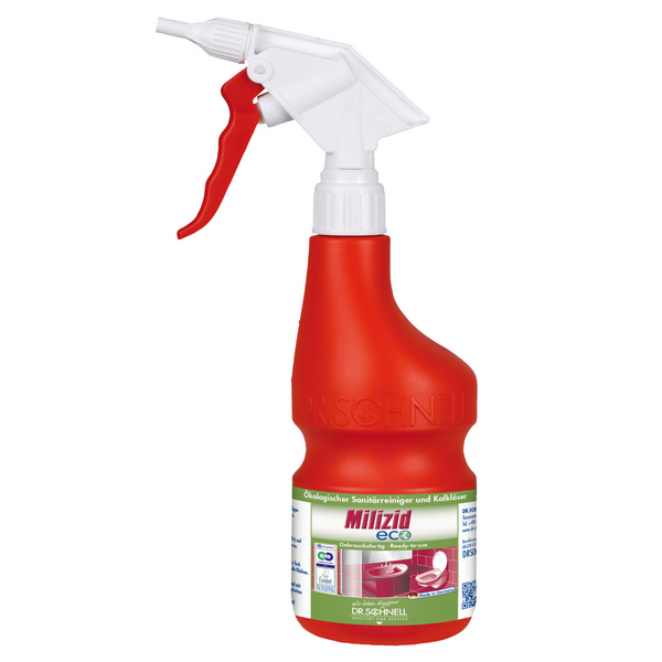 Handsprüher MILIZID ECO rot, mit Schaumdüse, 600 ml, Leerflasche - Webstar - Hygiene- und Verbrauchsartikel - Medizin- und Pflegeprodukte - Kiosk- und Shopartikel - Fun Food Service - Schweiz - Articles d’hygiène et consommables - Produits médicaux et de soins - Produits de kiosque et de magasin - Fun Food Service - Suisse