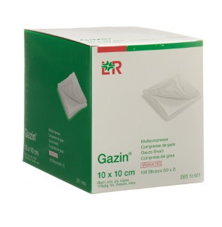 Gazin Mullkompressen 12-lagig, 17-fädig, steril, 10 x 10cm - Webstar - Hygiene- und Verbrauchsartikel - Medizin- und Pflegeprodukte - Kiosk- und Shopartikel - Fun Food Service - Schweiz - Articles d’hygiène et consommables - Produits médicaux et de soins - Produits de kiosque et de magasin - Fun Food Service - Suisse