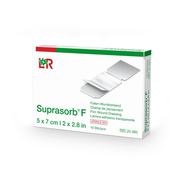 Suprasorb F Folien-Wundverband, steril, 5 × 7 cm - Webstar - Hygiene- und Verbrauchsartikel - Medizin- und Pflegeprodukte - Kiosk- und Shopartikel - Fun Food Service - Schweiz - Articles d’hygiène et consommables - Produits médicaux et de soins - Produits de kiosque et de magasin - Fun Food Service - Suisse