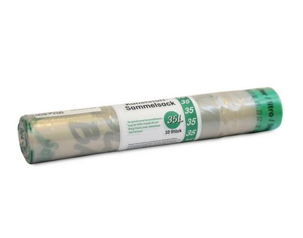 Sammelsäcke 35l Bring Plastic back Kanton Bern 10 Säcke pro Rolle - Webstar - Hygiene- und Verbrauchsartikel - Medizin- und Pflegeprodukte - Kiosk- und Shopartikel - Fun Food Service - Schweiz - Articles d’hygiène et consommables - Produits médicaux et de soins - Produits de kiosque et de magasin - Fun Food Service - Suisse