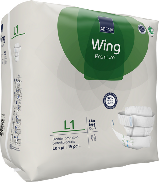 Abena Wing L1 Vorlage mit Hüftbund, grün - Webstar - Hygiene- und Verbrauchsartikel - Medizin- und Pflegeprodukte - Kiosk- und Shopartikel - Fun Food Service - Schweiz - Articles d’hygiène et consommables - Produits médicaux et de soins - Produits de kiosque et de magasin - Fun Food Service - Suisse