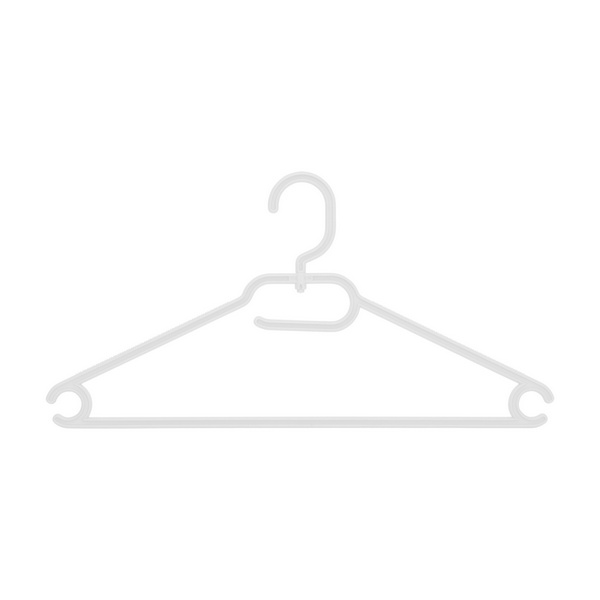Kleiderbügel Plastik, 41 cm, weiss - Webstar - Hygiene- und Verbrauchsartikel - Medizin- und Pflegeprodukte - Kiosk- und Shopartikel - Fun Food Service - Schweiz - Articles d’hygiène et consommables - Produits médicaux et de soins - Produits de kiosque et de magasin - Fun Food Service - Suisse