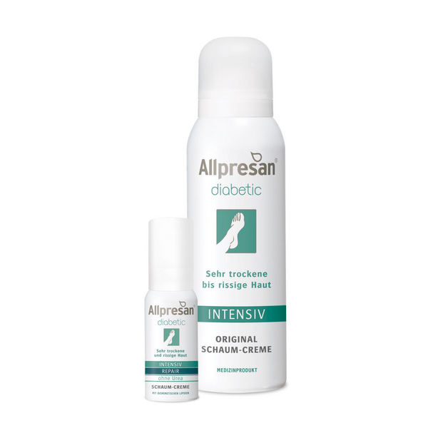 ALLPRESAN Diabetic Intensiv+Repair 125 ml mit Urea und beruhigenden Duft